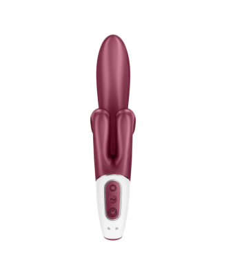 Vibromasseur rabbit point G rouge double stimulation clitoridienne Touch Me Satisfyer 